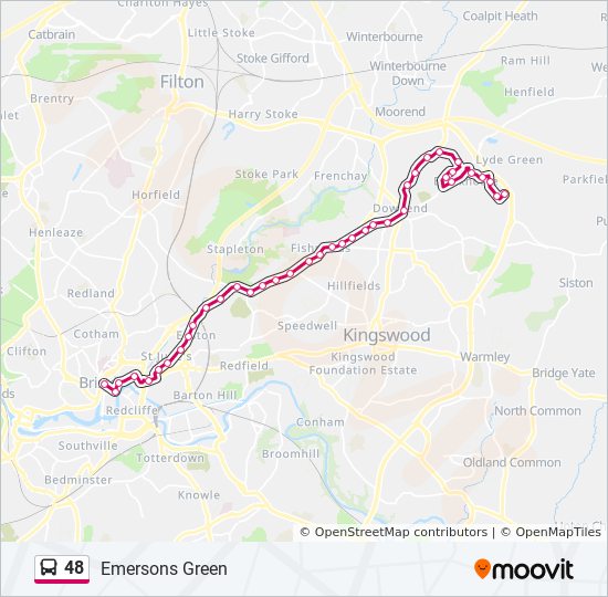 48 Route: Schedules, Stops & Maps - Emersons Green (Updated)