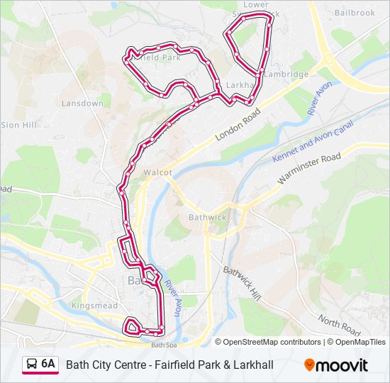 6A bus Line Map