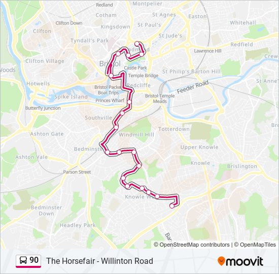 90 Route Schedules Stops Maps Filwood Park Updated 