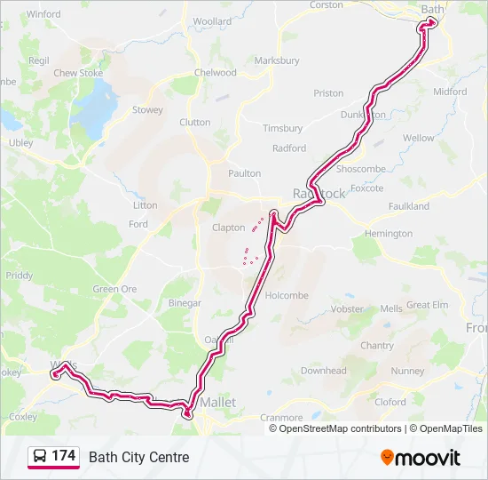 174 Bus Line Map