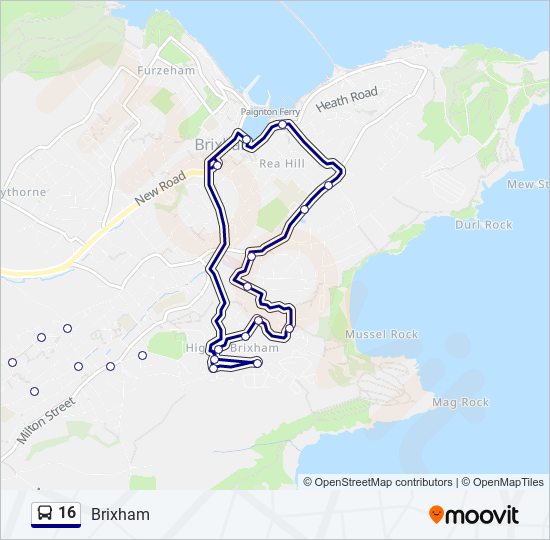 16 Route Schedules Stops Maps Brixham Updated 