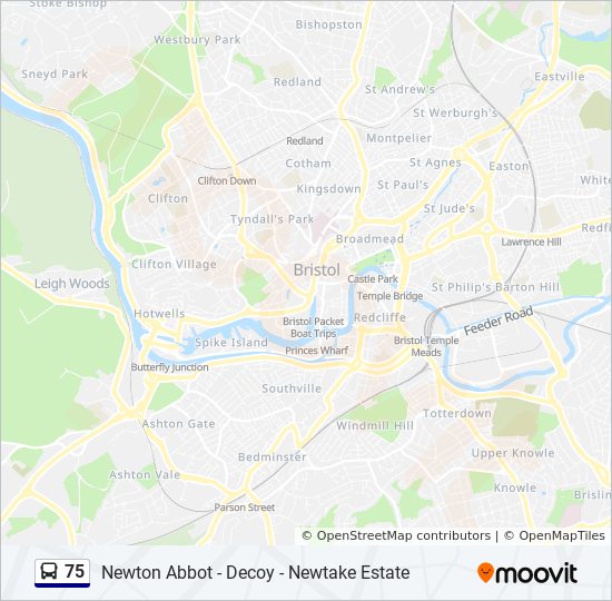 Bus 75 Route Map 75 Route: Schedules, Stops & Maps - Newton Abbot (Updated)