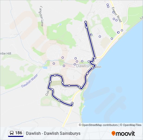 Bus 186 Route Map 186 Route: Schedules, Stops & Maps - Dawlish (Updated)