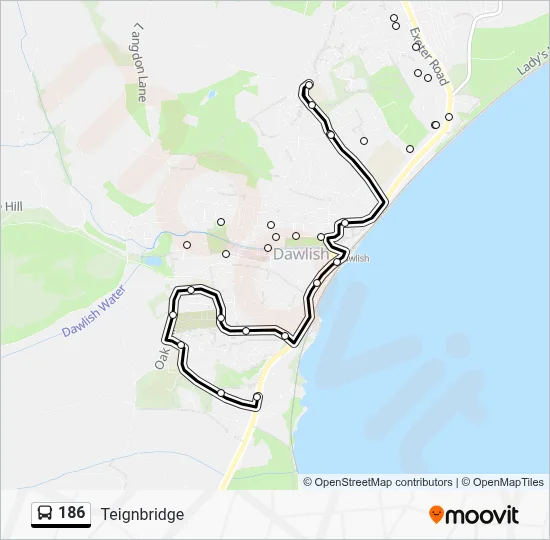 186 Route: Schedules, Stops & Maps - Dawlish (Updated)