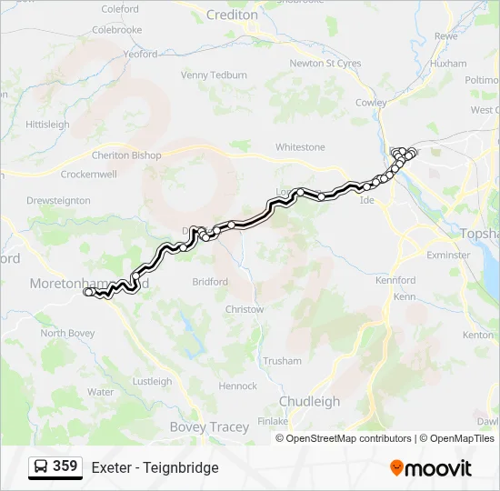359 Route: Schedules, Stops & Maps - Exeter City Centre (Updated)