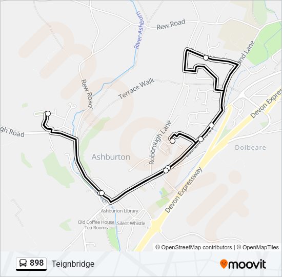 898 Bus Line Map