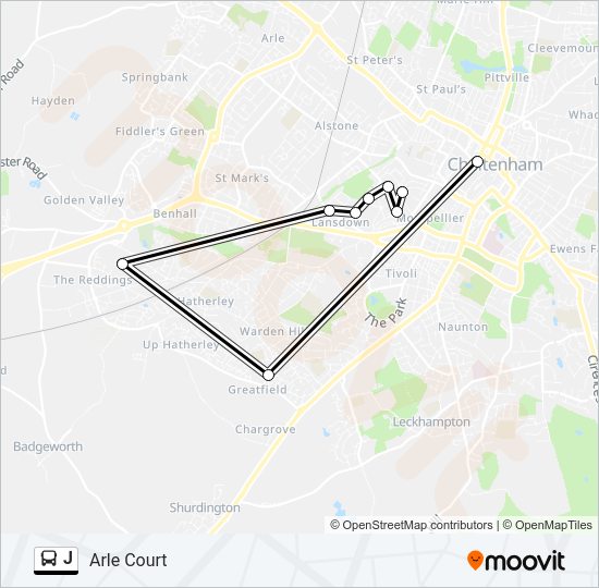 J bus Line Map