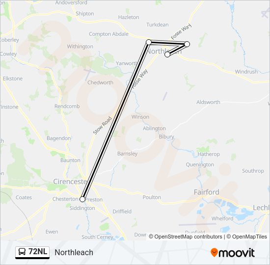 72NL  Line Map