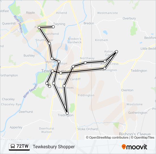 72TW  Line Map