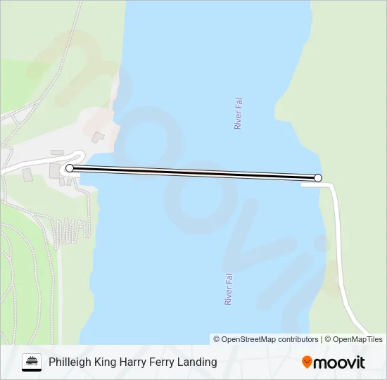 FEOCK - PHILLEIGH FERRY Ferry Line Map