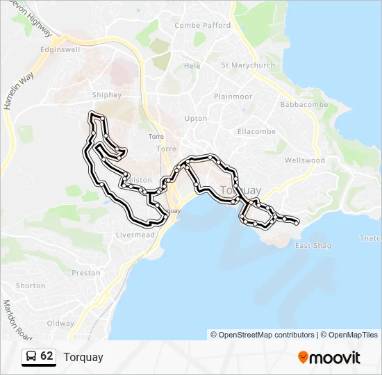 Torquay Bus Routes Map.pdf 62 Route: Schedules, Stops & Maps - Torquay (Updated)