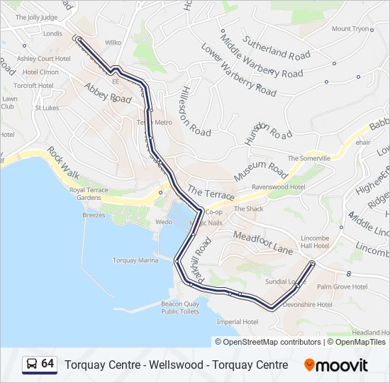 64 bus Line Map