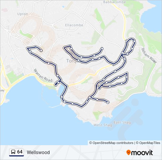 64 Bus Line Map