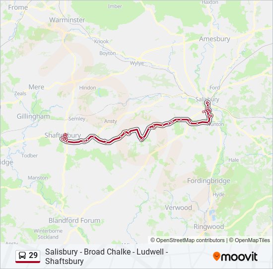29 Bus Line Map
