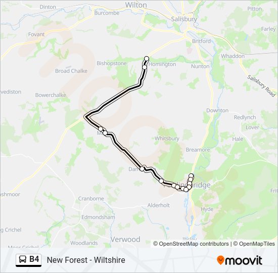 B4 Bus Line Map