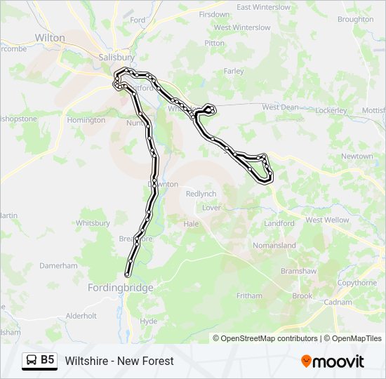 B5 Bus Line Map
