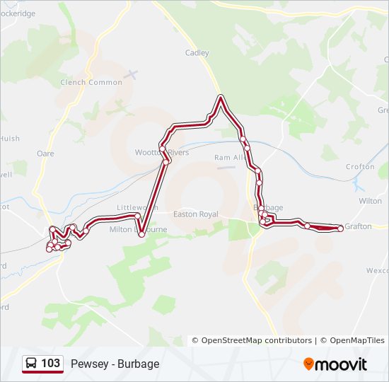 Bus 103 Route Map 103 Route: Schedules, Stops & Maps - Burbage (Updated)