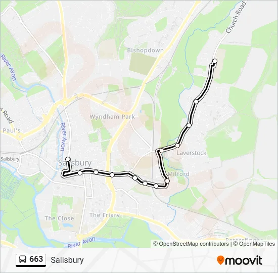 663 Route: Schedules, Stops & Maps - Salisbury (Updated)