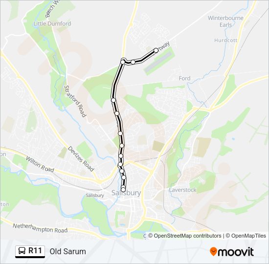 R11 Bus Line Map