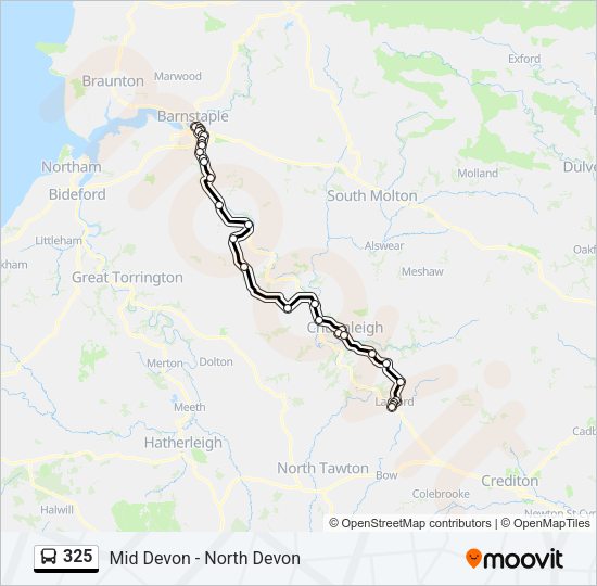 325 Bus Line Map