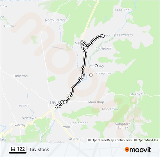 122 Bus Line Map