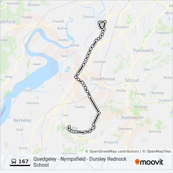 Bus 167 Route Map 167 Route: Schedules, Stops & Maps - Hardwicke (Updated)