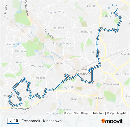 Cct Bus Schedule Route 10 10 Route: Schedules, Stops & Maps - Kingsdown (Updated)