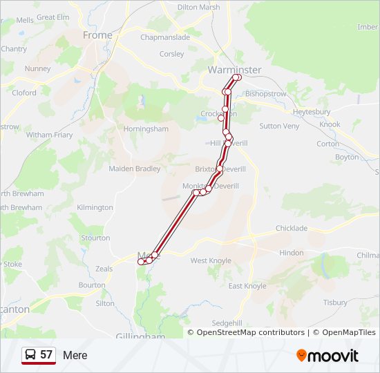 Bus 57 Route Map 57 Route: Schedules, Stops & Maps - Mere (Updated)