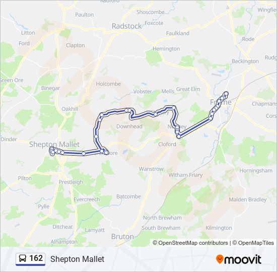 Bus 162 Route Map 162 Route: Schedules, Stops & Maps - Frome (Updated)