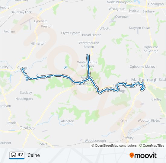 42 Bus Line Map