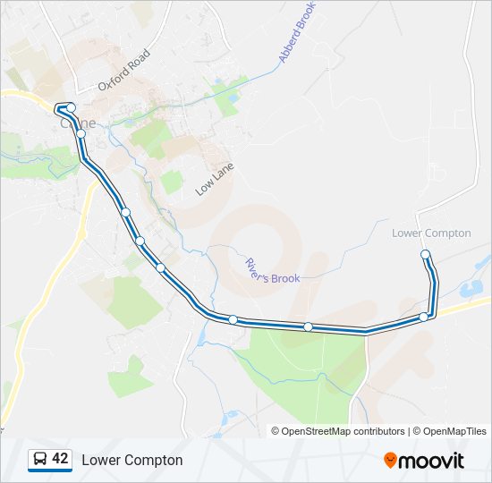 42 Bus Line Map