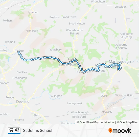 42 Route: Schedules, Stops & Maps - St Johns School (Updated)