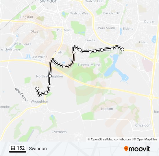 152 Bus Line Map