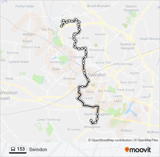 153 Bus Line Map