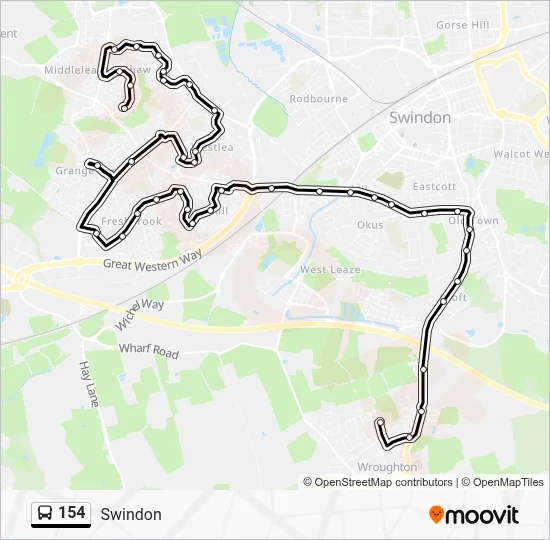 154 Route: Schedules, Stops & Maps - Ramleaze (Updated)