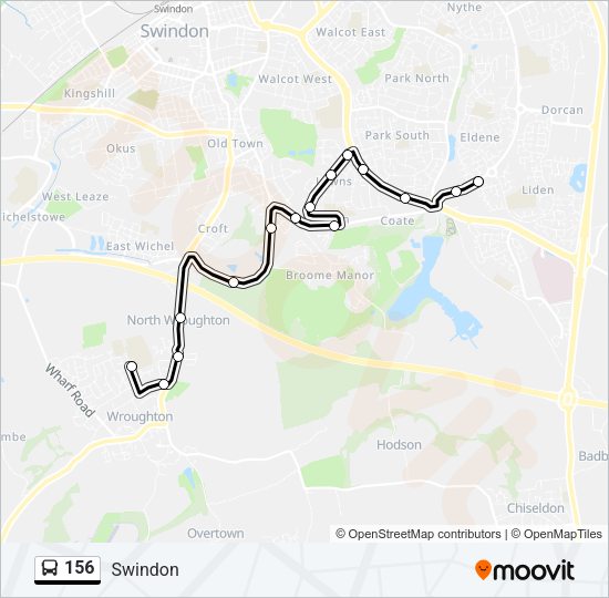 156 Bus Line Map
