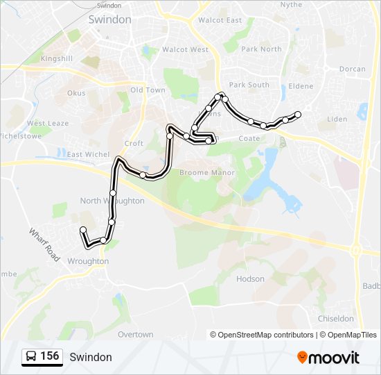 156 Bus Line Map