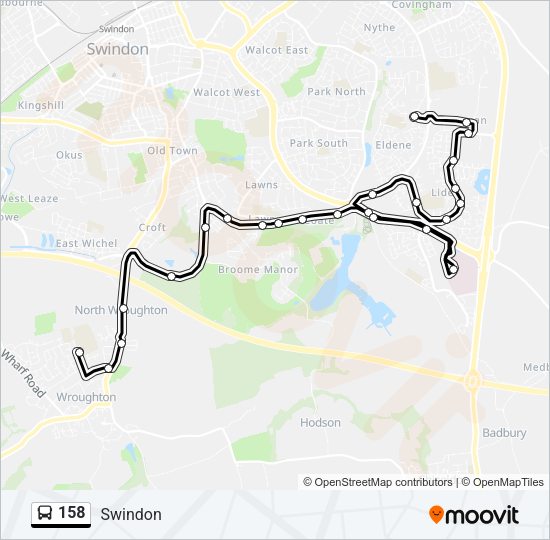 158 Bus Line Map