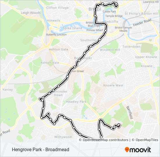 Bus 52 Route Map 52 Route: Schedules, Stops & Maps - Cabot Circus (Updated)