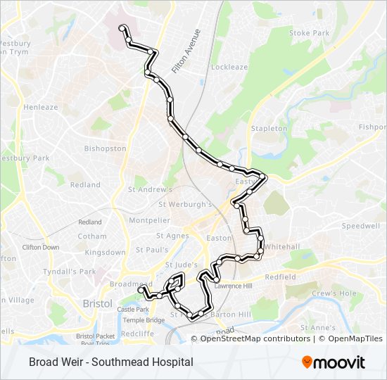 Bus 506 Route Map 506 Route: Schedules, Stops & Maps - Southmead (Updated)