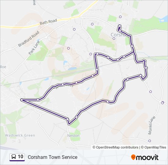 10 bus Line Map