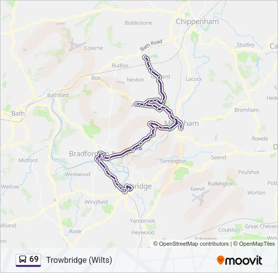 69 Bus Line Map