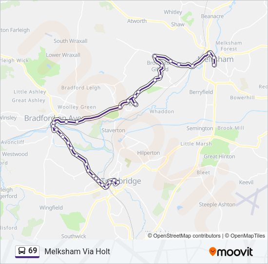 69 Bus Line Map