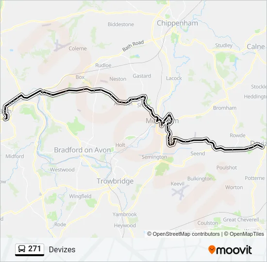 271 Bus Line Map