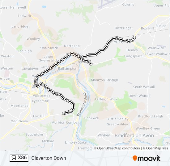X86 Bus Line Map