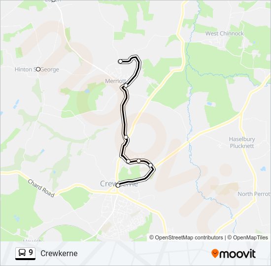 9 Bus Line Map