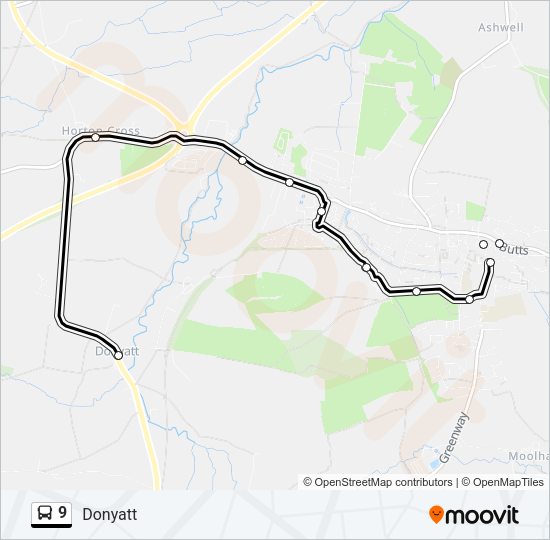 9 Bus Line Map