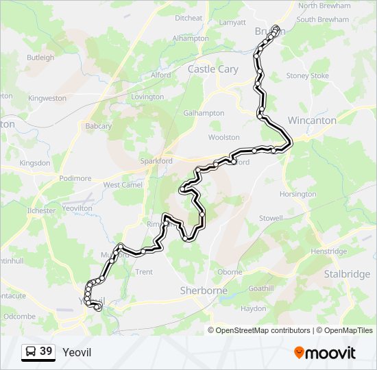 39 Bus Line Map