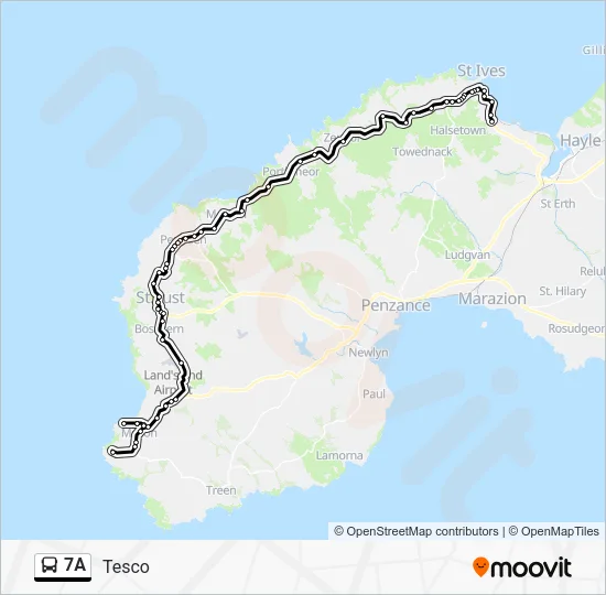 7A Route: Schedules, Stops & Maps - Tesco (Updated)