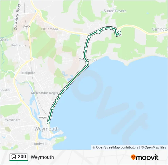 200 Route: Schedules, Stops & Maps - Weymouth (Updated)